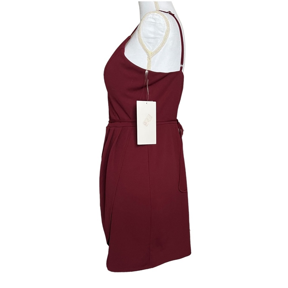 Honey & Rosie Dress Size Large Burgundy Red‎ Bodycon New - Picture 3 of 11